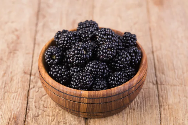 Fresh blackberries